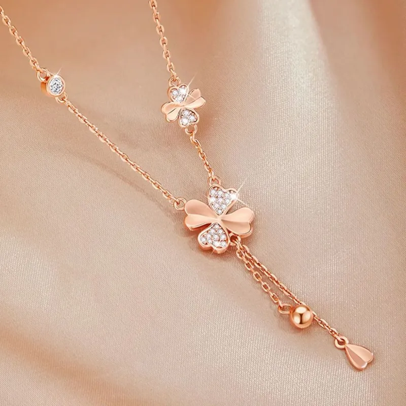 QIANCHANG S999 Silver Necklaces Women's-4