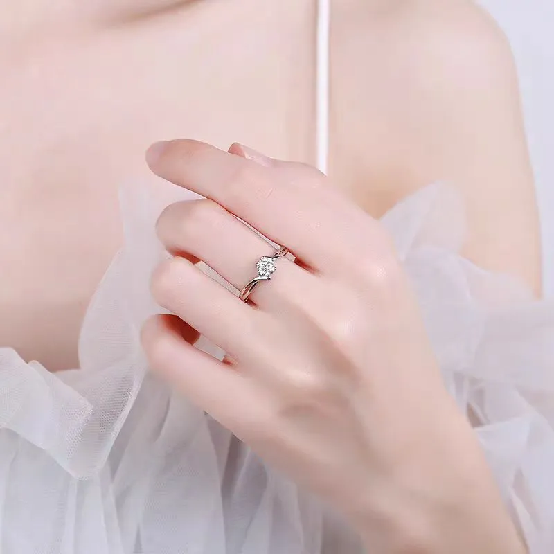 QIANCHANG S999 Fine Silver Rings Women's-4