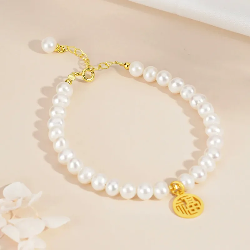 QIANCHANG Pearl Bracelets Women's-5