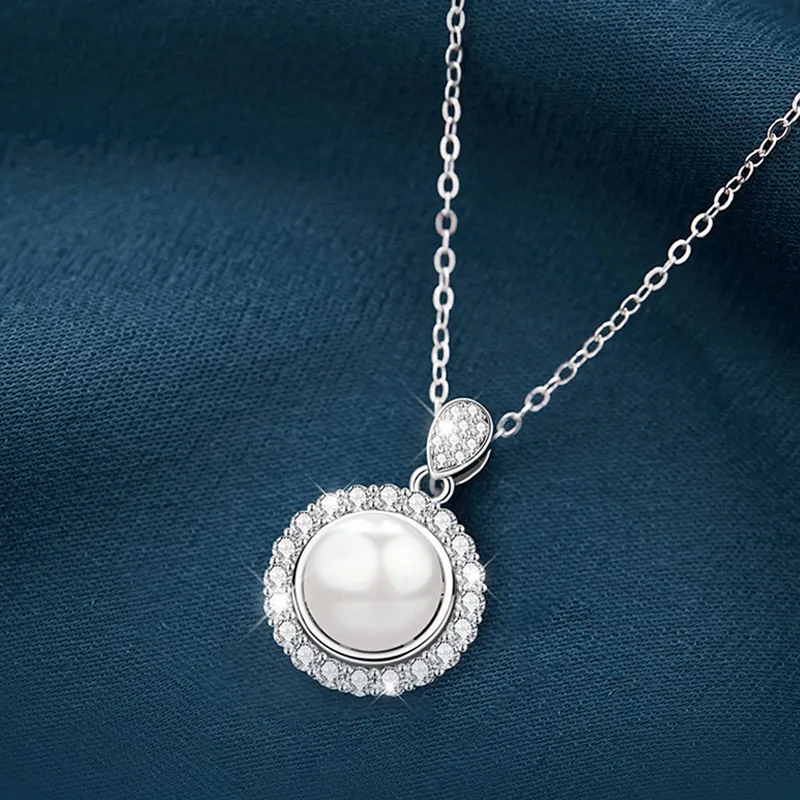 QIANCHANG Freshwater Pearl Necklaces Women's-5