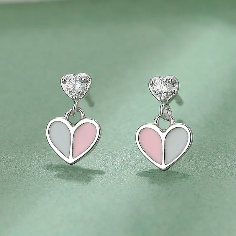 QIANCHANG S999 Fine Silver Stud Earrings Women's-2