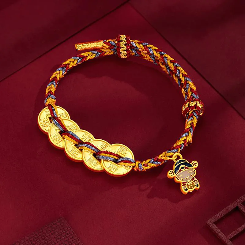 QIANCHANG Gold Bracelet Unisex-4