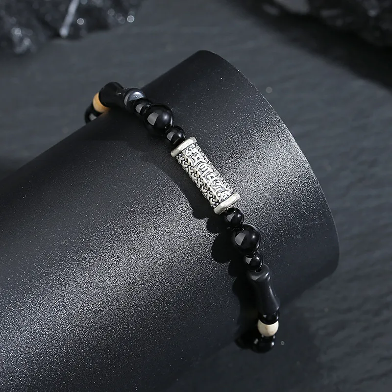 QIANCHANG Obsidian Bracelets Men's-4
