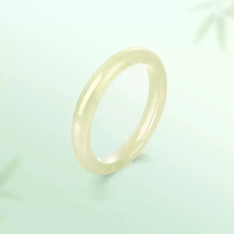 QIANCHANG Hetian Jade Bangles Green Jade Women's-2