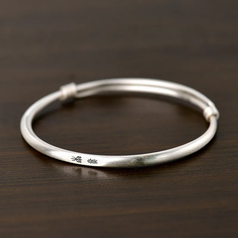 QIANCHANG S999 Fine Silver Bangles Women's-1