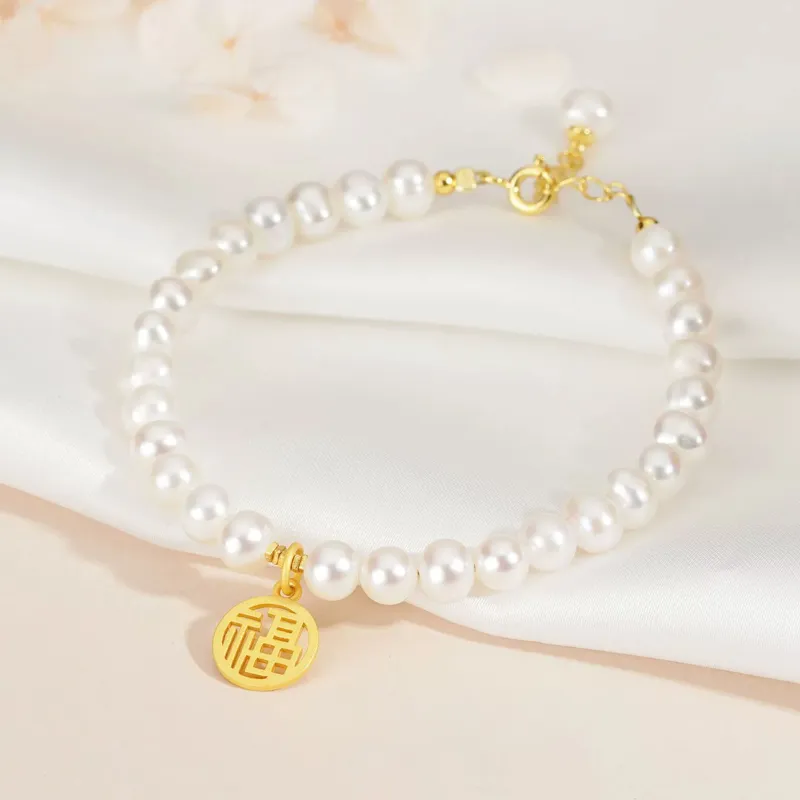 QIANCHANG Pearl Bracelets Women's-3