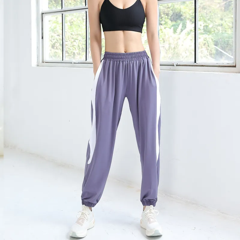 PEAK Casual Pants Women's Purple White-1
