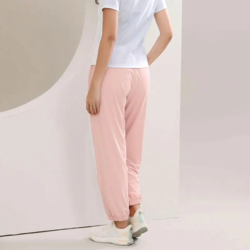 PEAK Casual Pants Women's Pink White-2