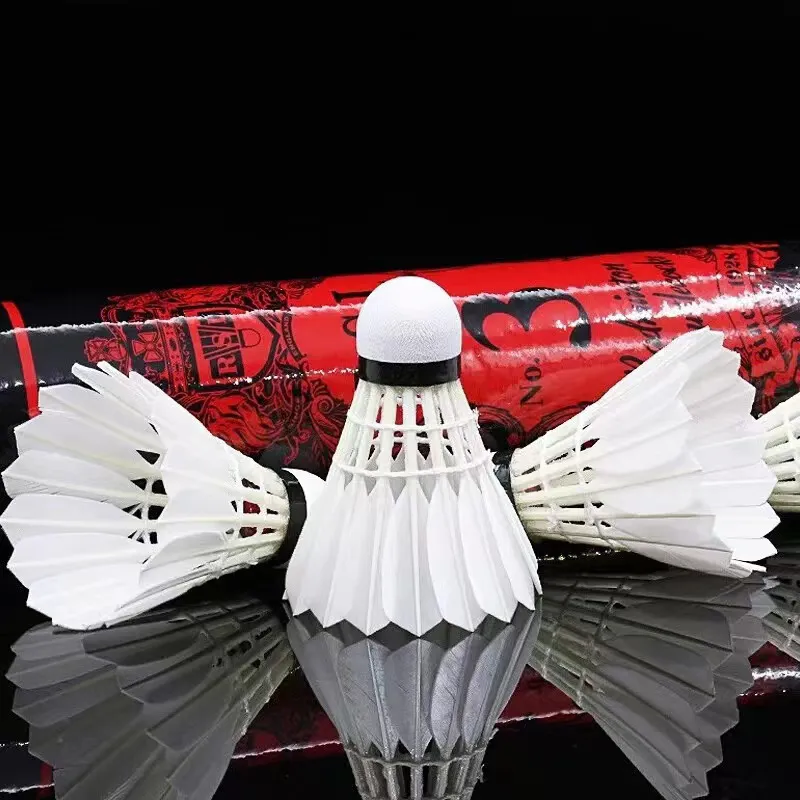 RSL Duck Feather Shuttlecock 12 Pack CiGu Duck Feather All Round Duck Feather Shuttlecocks-3