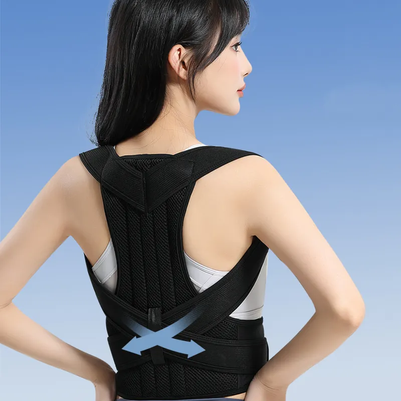 PEAK Back Support Braces Fitness Breathable Protective Black Polyester Unisex-2