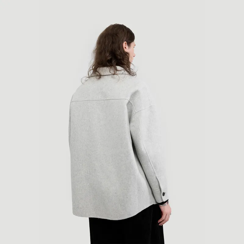HERBEL Trench Coat Men's Light Gray-5