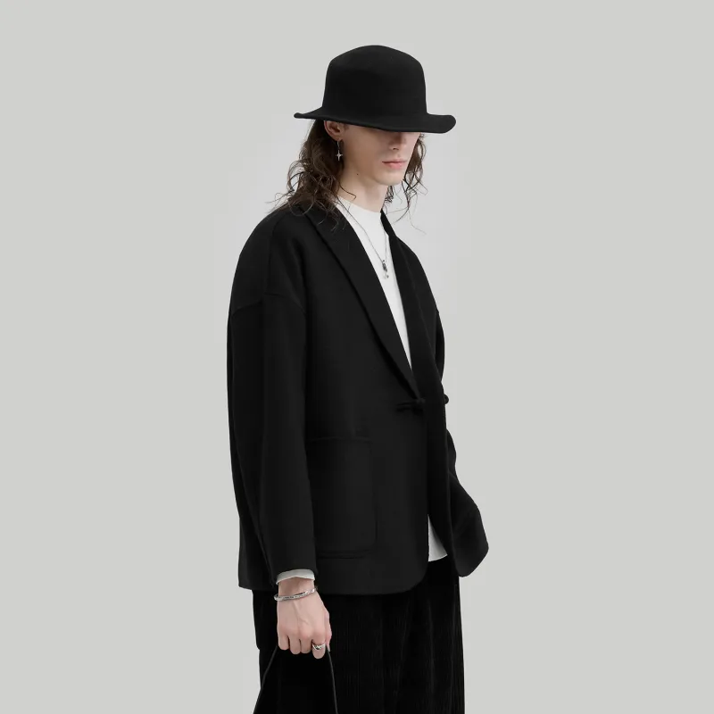 HERBEL Trench Coats Men Black-5
