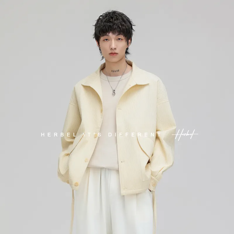 HERBEL Jackets Coats Men's Beige-2