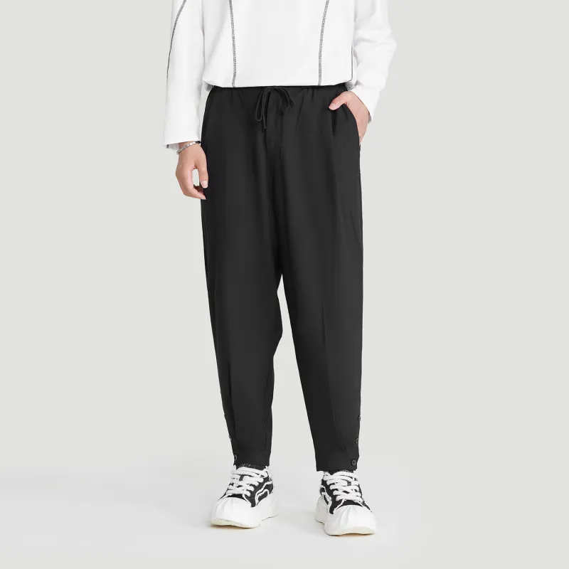 HERBEL Casual Pants Men's Black-2