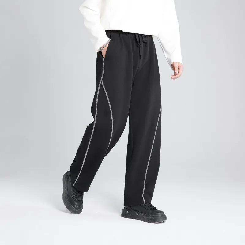 HERBEL Casual Pants Men's Black-7