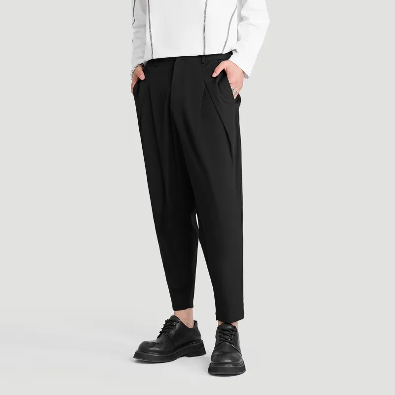 HERBEL Casual Pants Men's Black-4