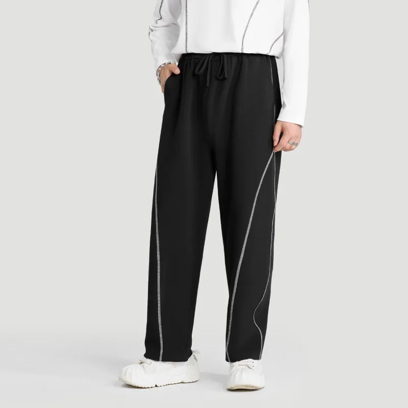 HERBEL Casual Pants Men's Black-6