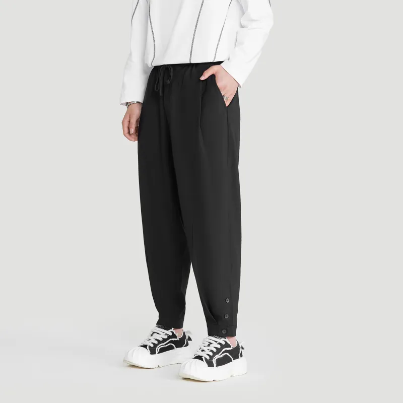 HERBEL Casual Pants Men's Black-3