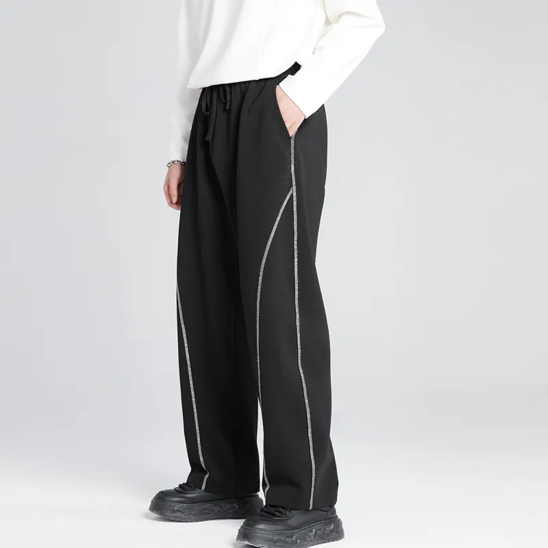 HERBEL Casual Pants Men's Black-8