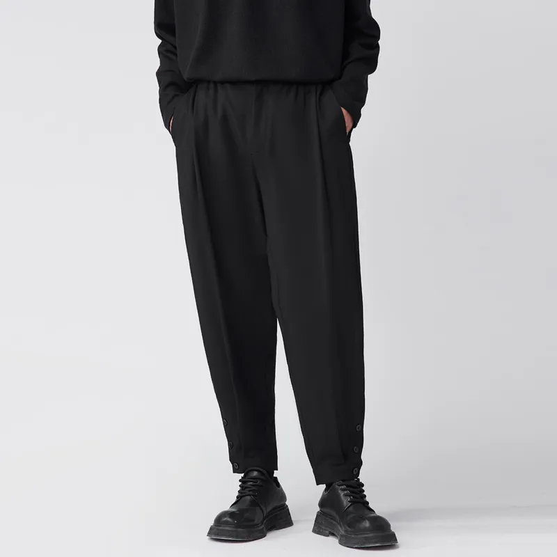 HERBEL Casual Pants Men's Black-10