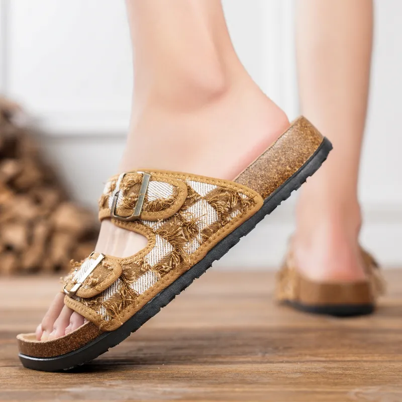 CHAOPAISHA Slip Resistant Abrasion Resistant Slide Slippers Unisex-107
