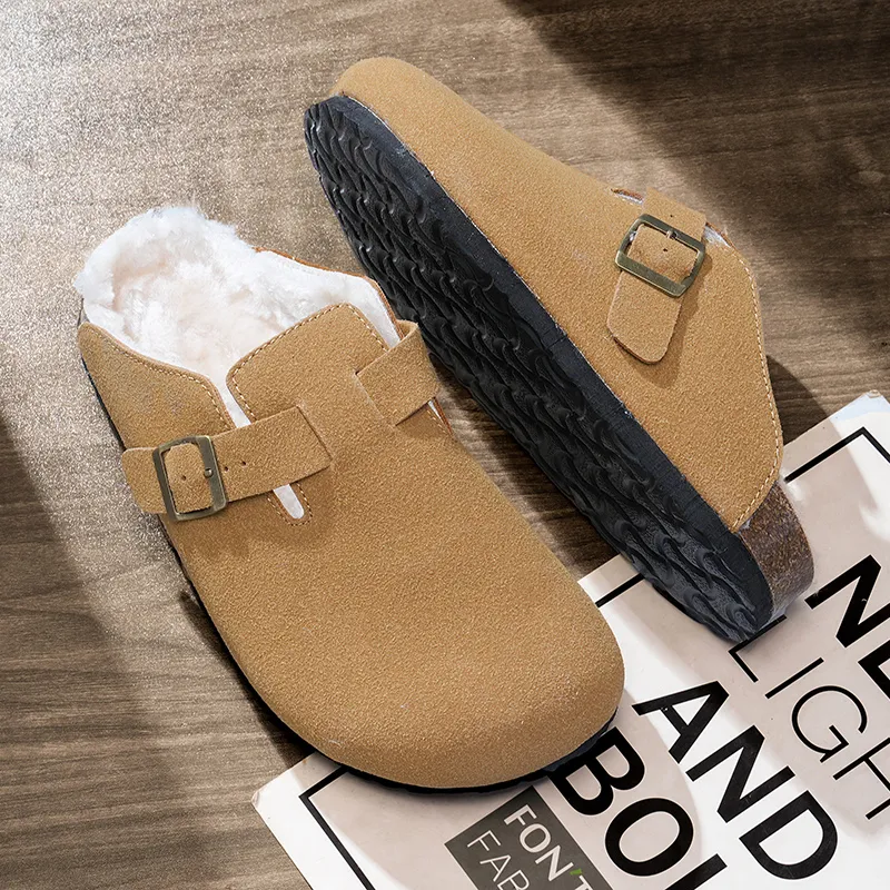 CHAOPAISHA Quiet Slip Resistant Closed Toe Slippers Unisex-7
