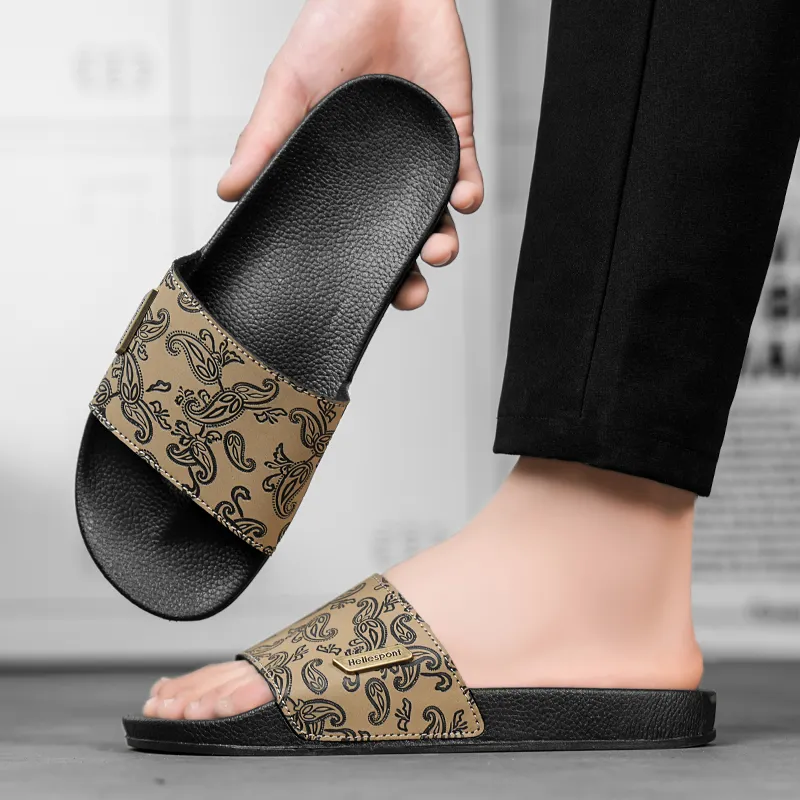 CHAOPAISHA Slip Resistant Abrasion Resistant Slide Slippers Men's-25