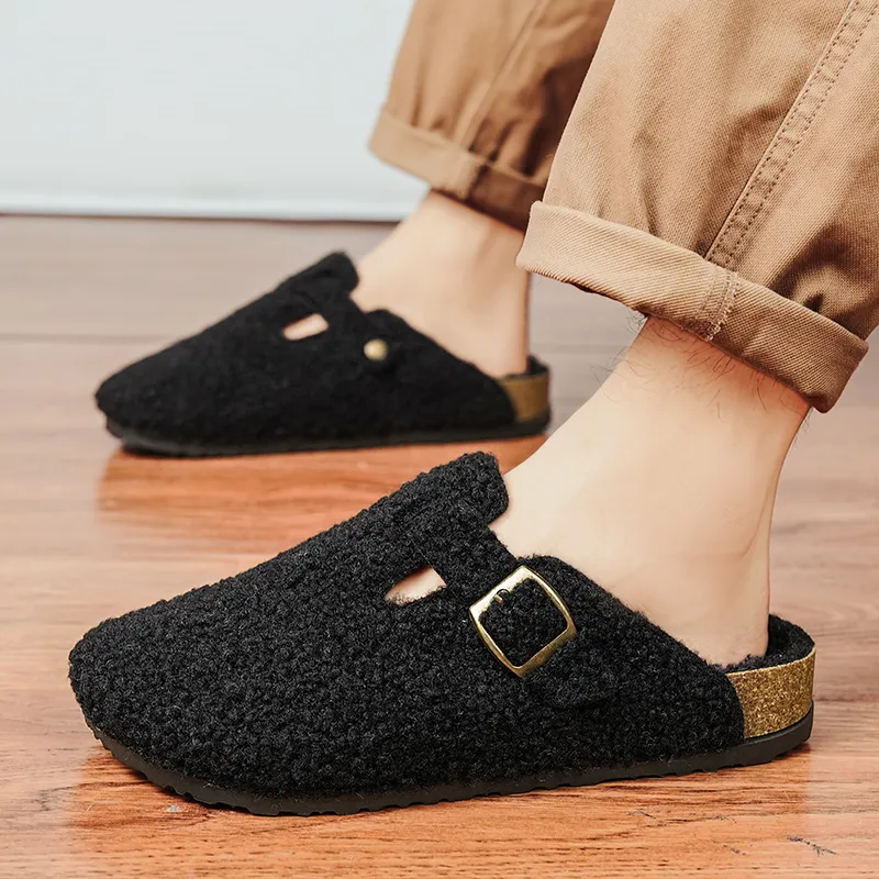 CHAOPAISHA Odor Resistant Slip Resistant Closed Toe Slippers Unisex-3