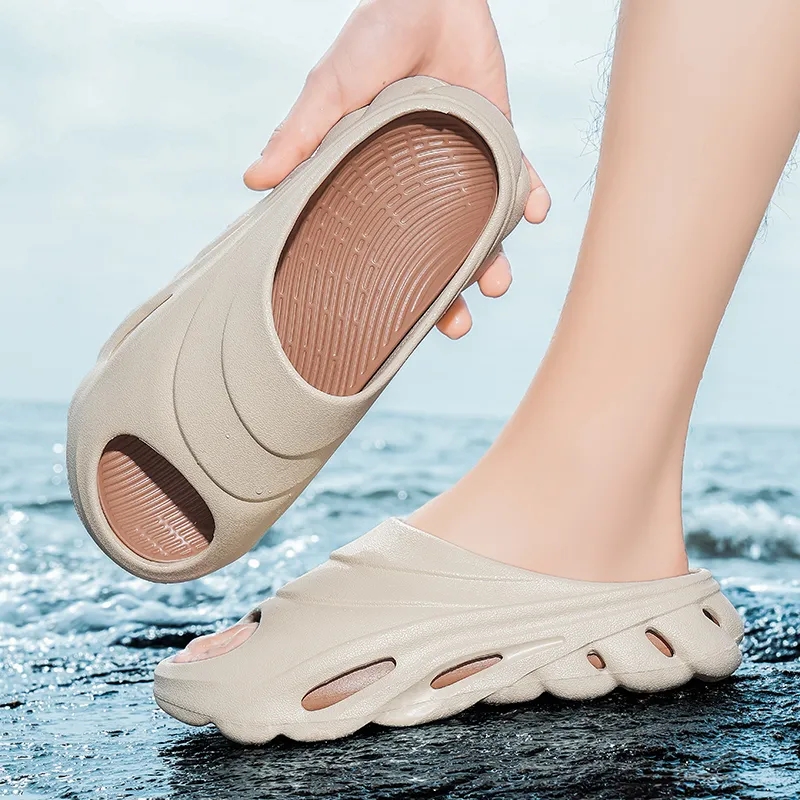 CHAOPAISHA Slip Resistant Odor Resistant Slide Slippers Men's-17