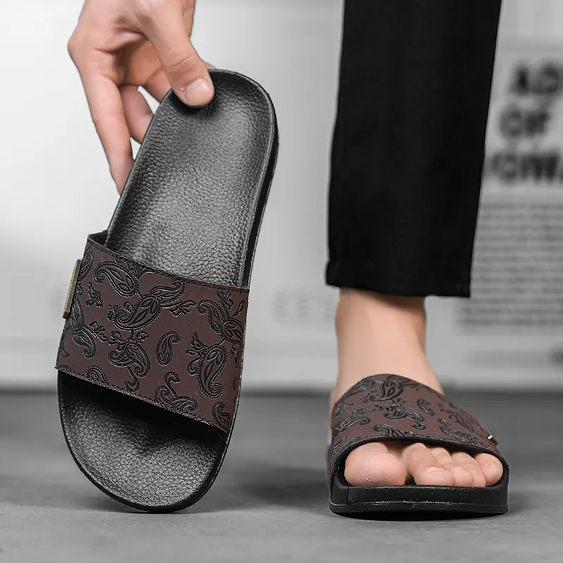 CHAOPAISHA Slip Resistant Abrasion Resistant Slide Slippers Men's-18