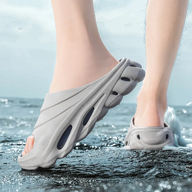 CHAOPAISHA Slip Resistant Odor Resistant Slide Slippers Men's-4