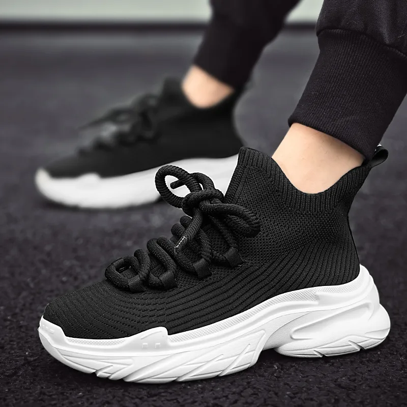 CHAOPAISHA Slip Resistant And Breathable High Top Casual Shoes Men's-4