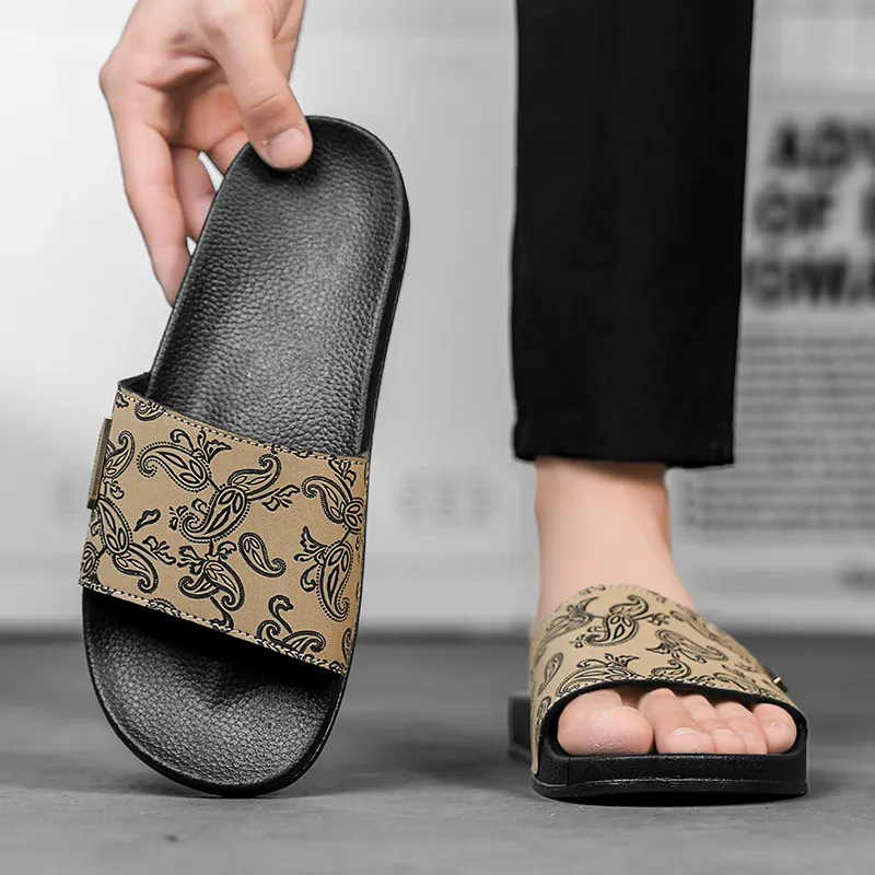 CHAOPAISHA Slip Resistant Abrasion Resistant Slide Slippers Men's-24