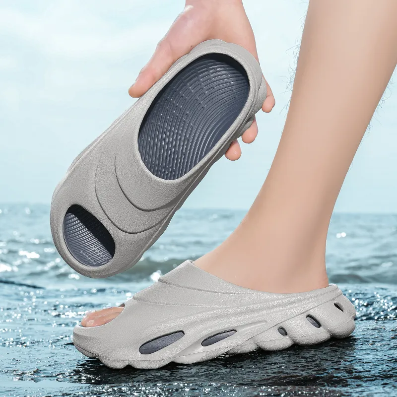 CHAOPAISHA Slip Resistant Odor Resistant Slide Slippers Men's-3