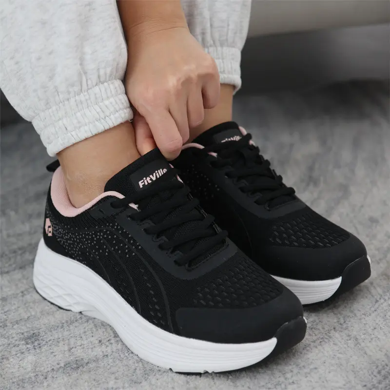 Fitville Running Shoes Women's Low-Top Black-6