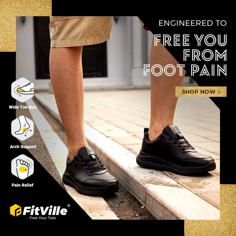 Fitville Cushioning, Slip Resistant, Abrasion Resistant Support Low Top Casual Shoes Men's-12