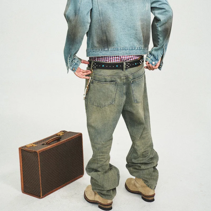 STEEPC Jeans Unisex Washed Blue-3