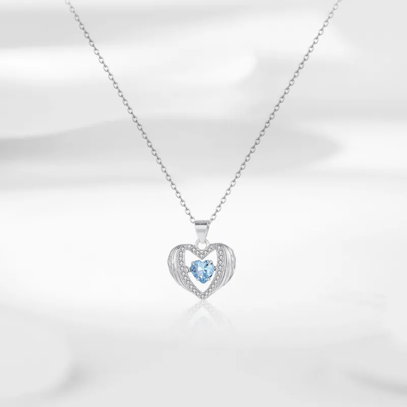 LUYUO S925 Silver Necklaces Women's-2