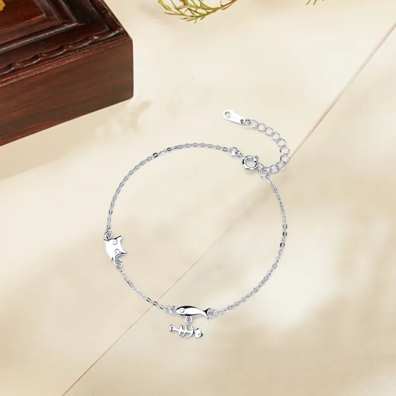 LUYUO S999 Fine Silver Bracelets Women's-2