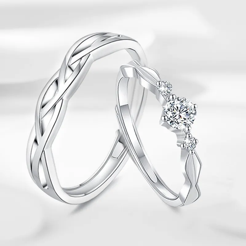 LUYUO S999 Fine Silver Rings Unisex-1