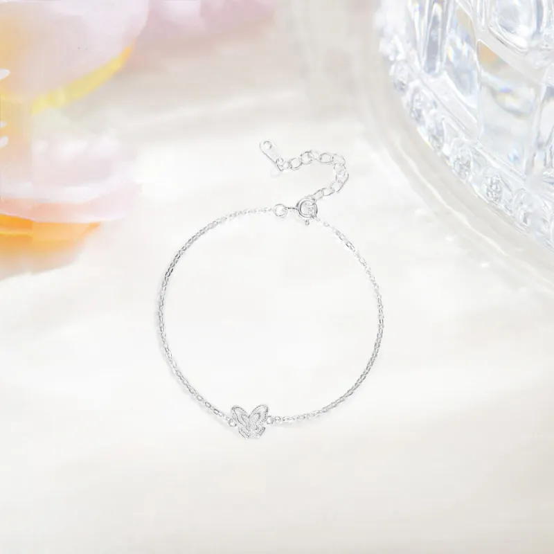 LUYUO S999 Fine Silver Bracelets Women's-4