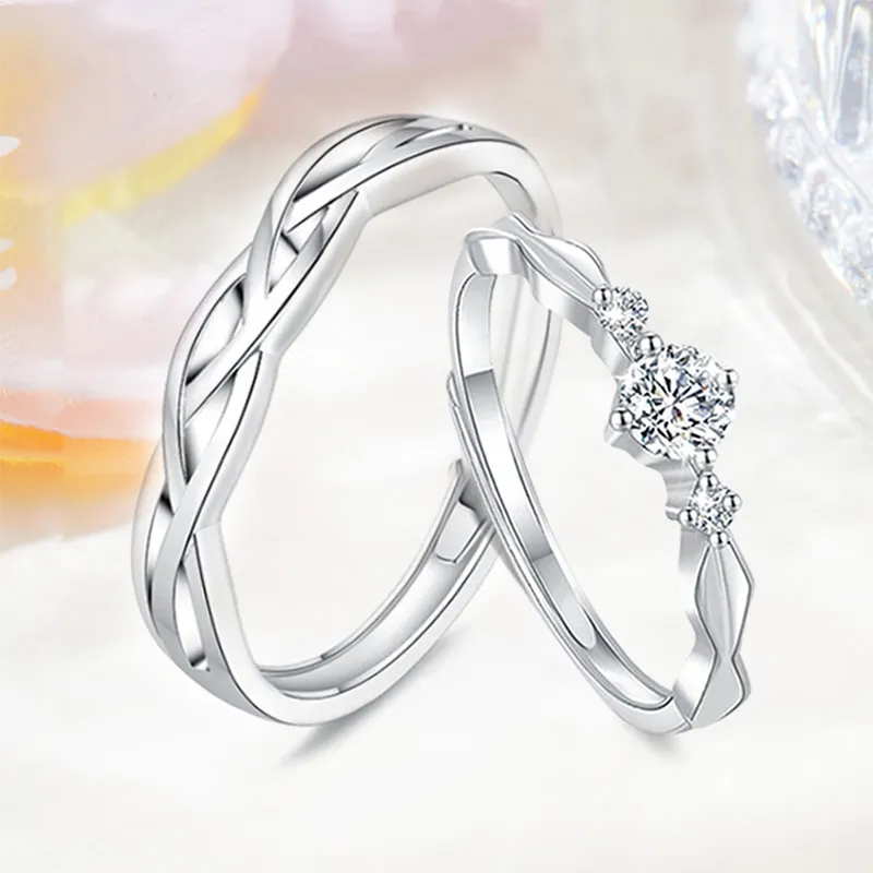 LUYUO S999 Fine Silver Rings Unisex-3