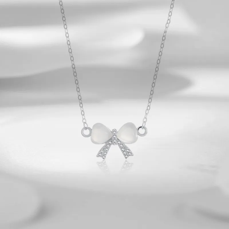 LUYUO Glass Cat Eye Necklaces Women's-3