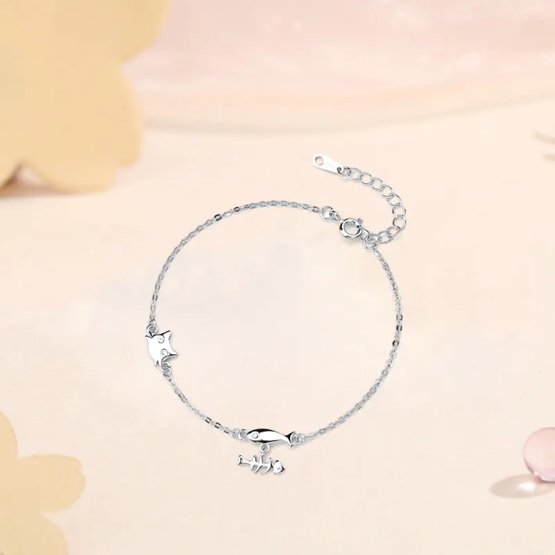 LUYUO S999 Fine Silver Bracelets Women's-4