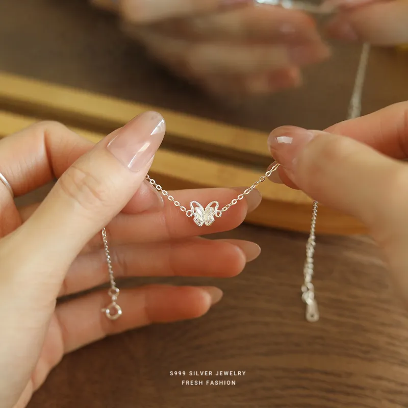 LUYUO S999 Fine Silver Bracelets Women's-1