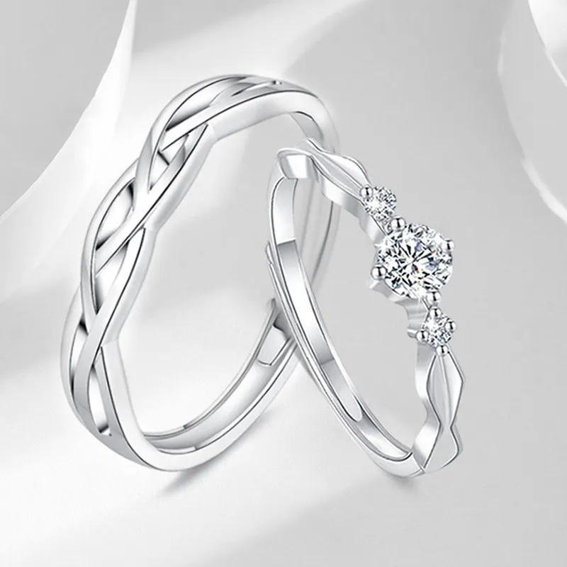 LUYUO S999 Fine Silver Rings Unisex-2