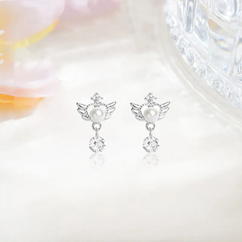 LUYUO S999 Fine Silver Earrings Women's-3