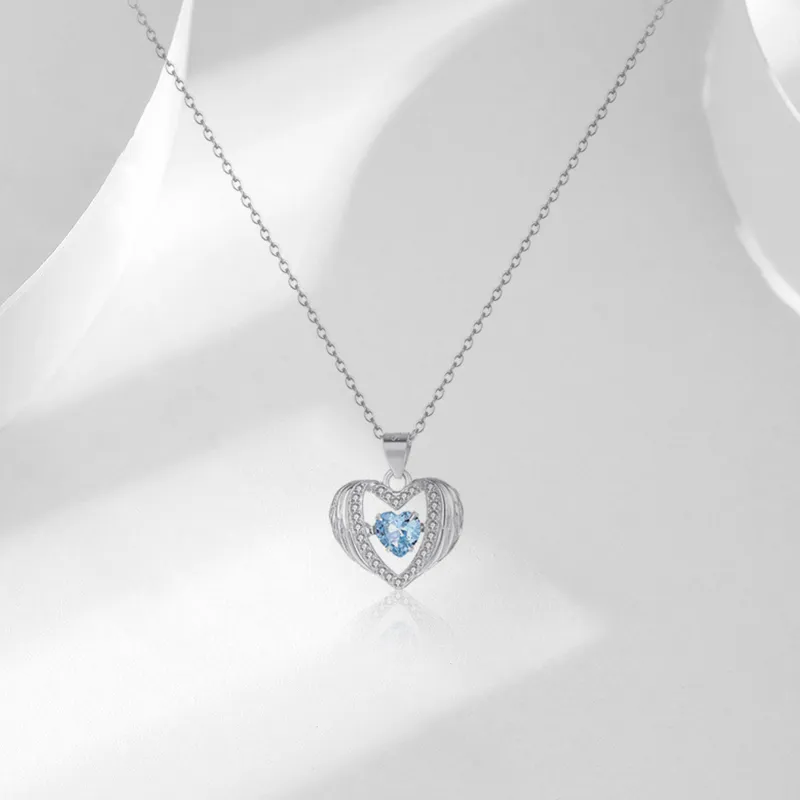 LUYUO S925 Silver Necklaces Women's-3