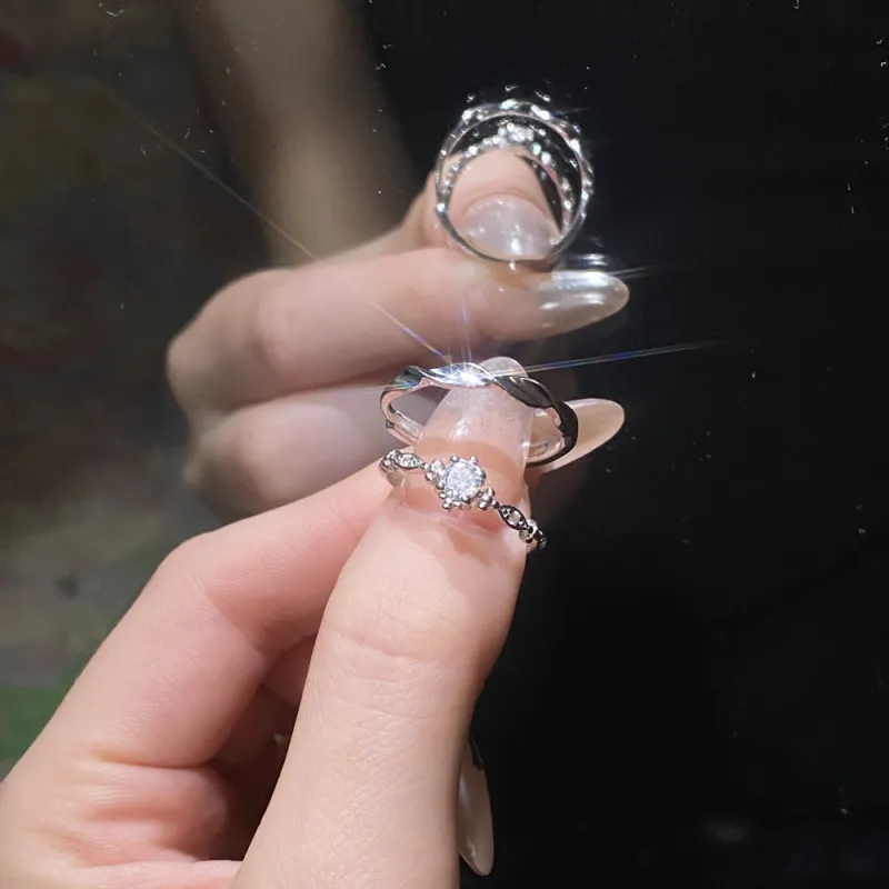 LUYUO 999 Fine Silver Rings Unisex-4