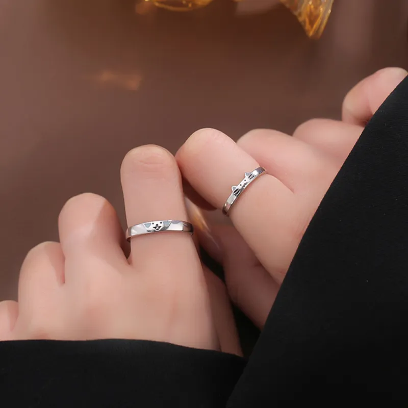 LUYUO 999 Fine Silver Rings Unisex-1